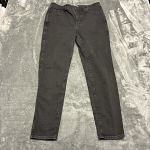 Madewell 10" High Rise‎ Skinny Jeans Womens 30 Black Dark Wash Denim Pants